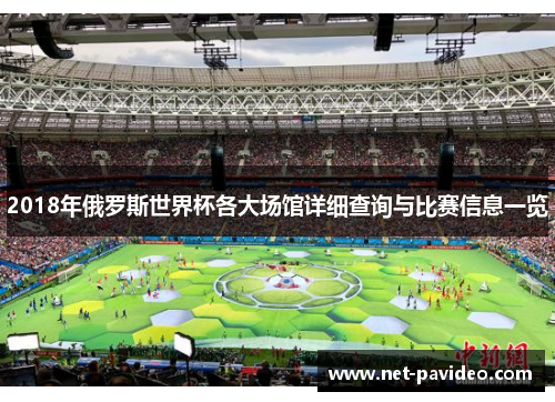 2018年俄罗斯世界杯各大场馆详细查询与比赛信息一览
