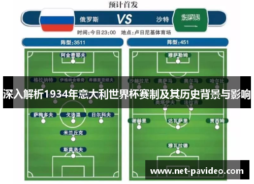深入解析1934年意大利世界杯赛制及其历史背景与影响
